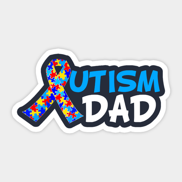 Autism Dad Sticker by epiclovedesigns